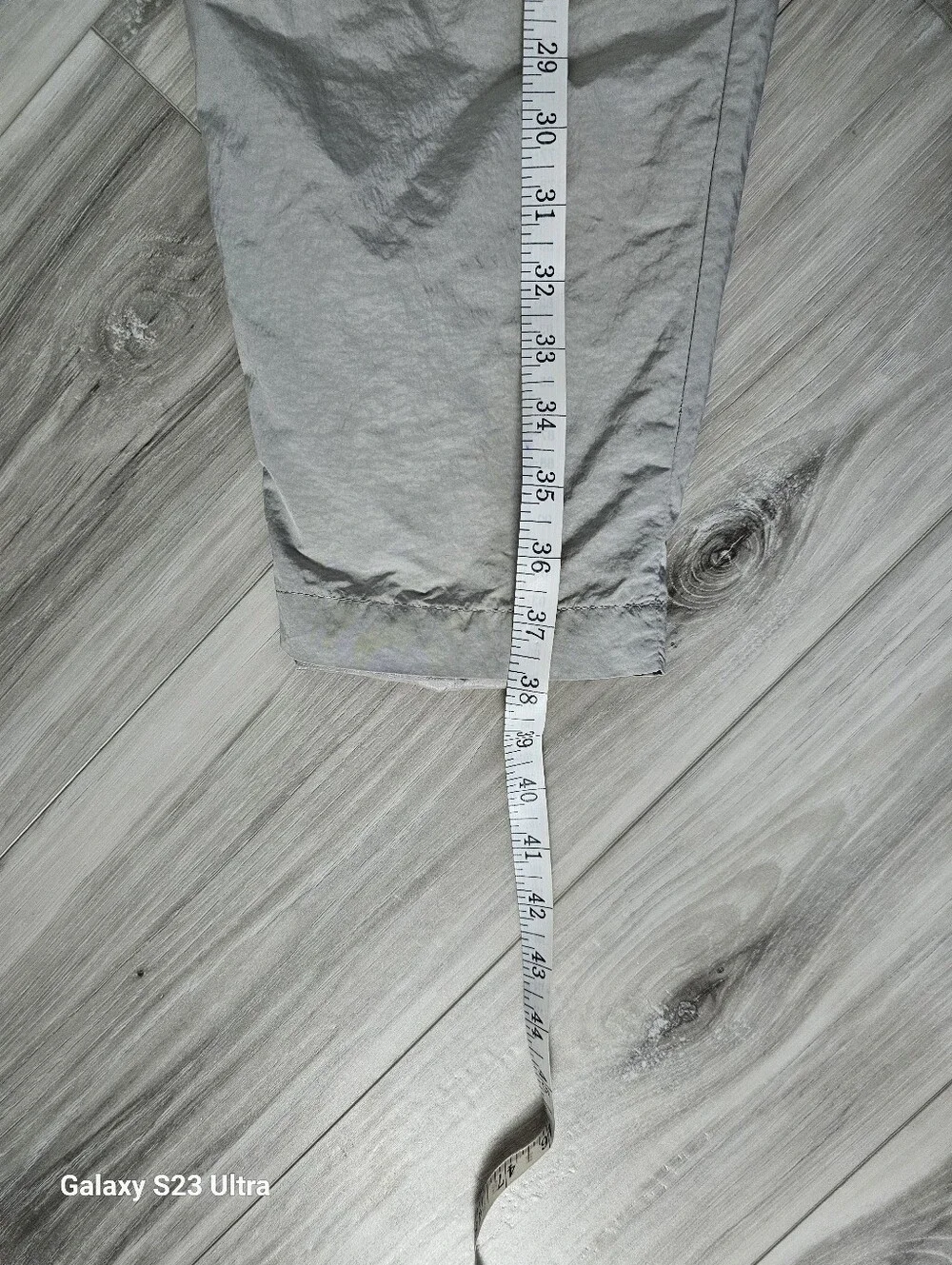 Nike Light Gray Track Pants with Black Logo Sz XL